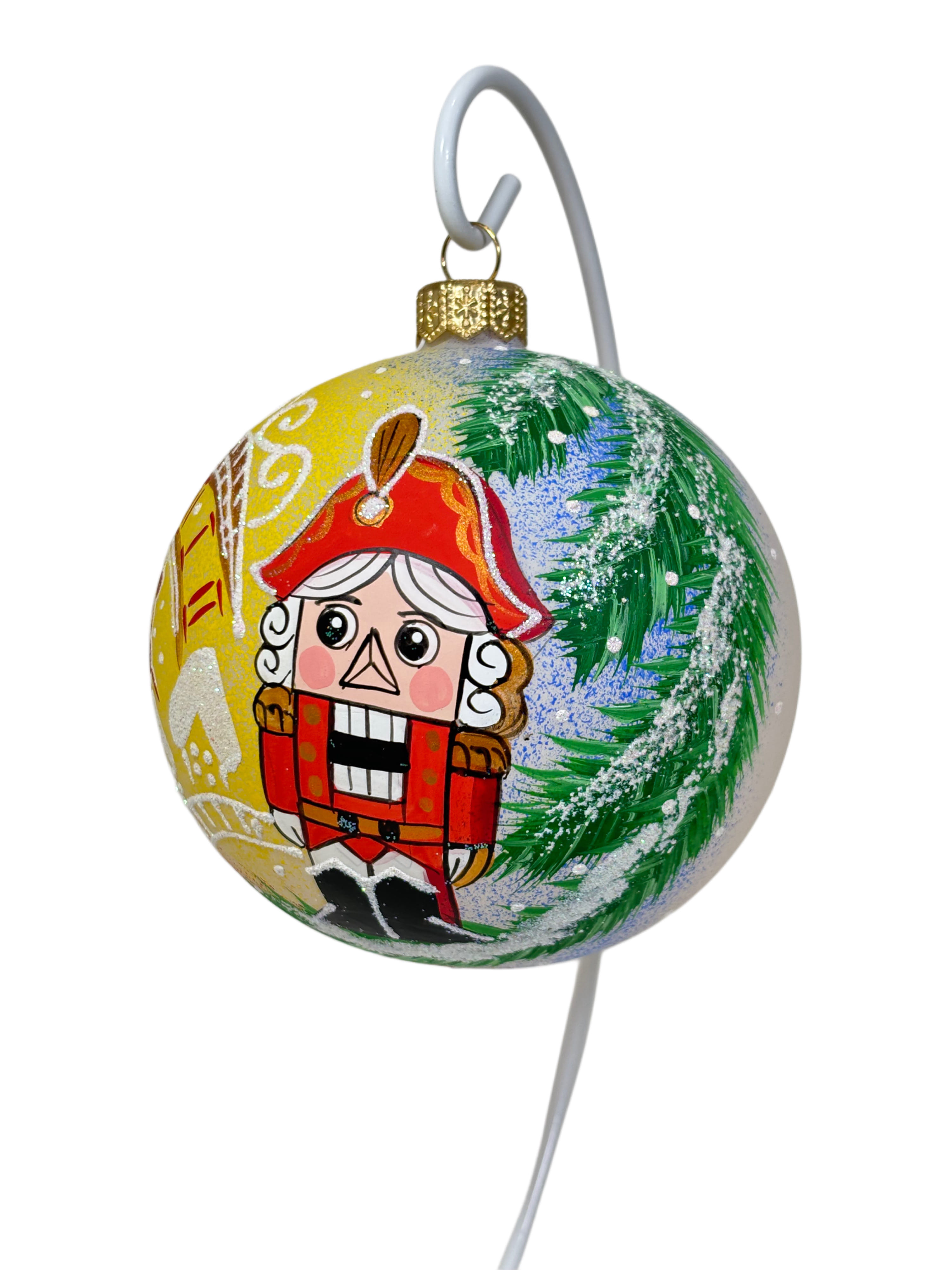 Елочная игрушка Щелкунчик с часами