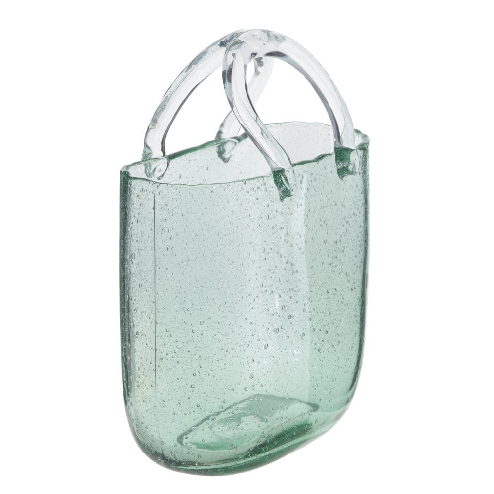Ваза сумка из стекла
