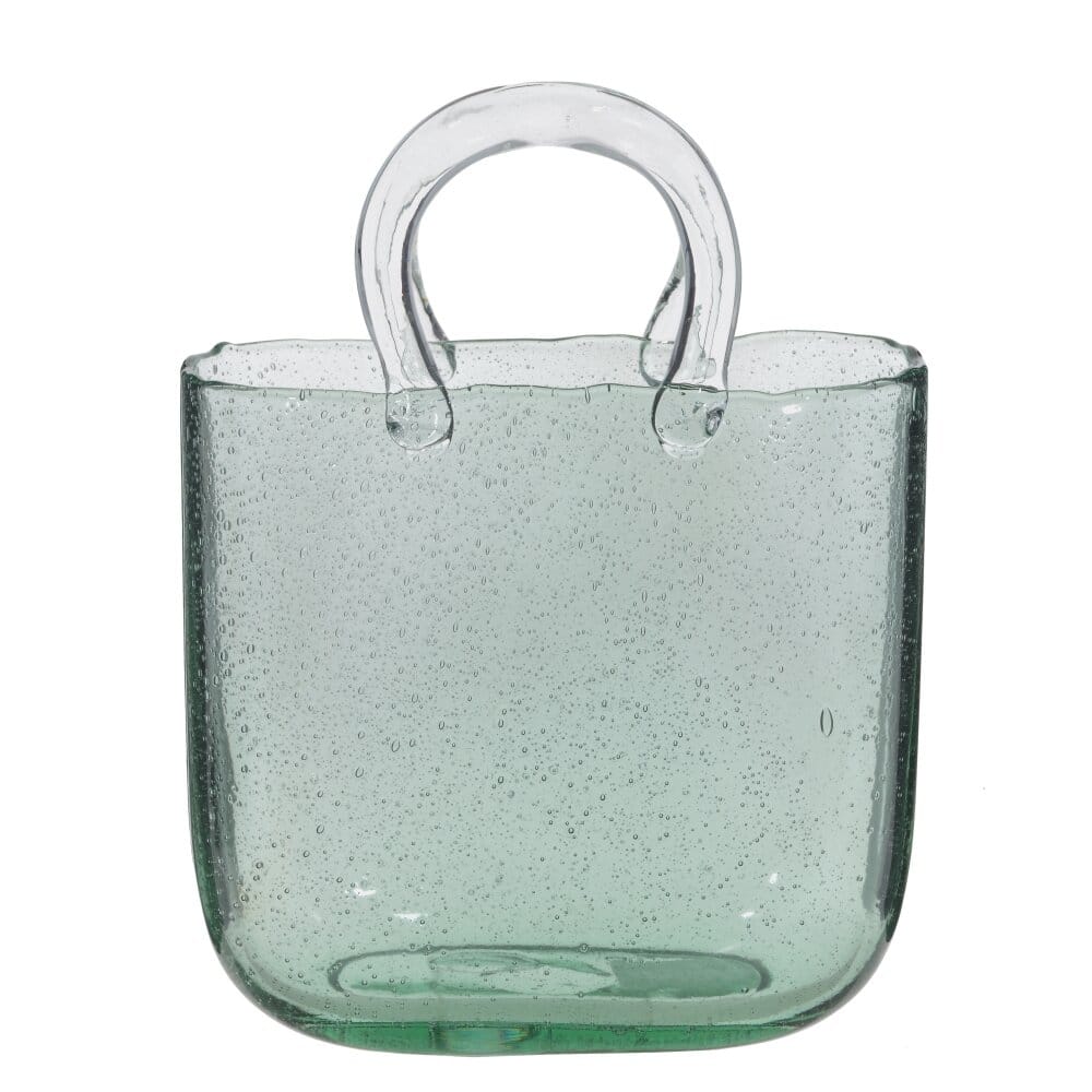Ваза сумка из стекла