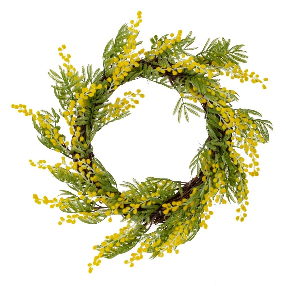 Венок из мимозы