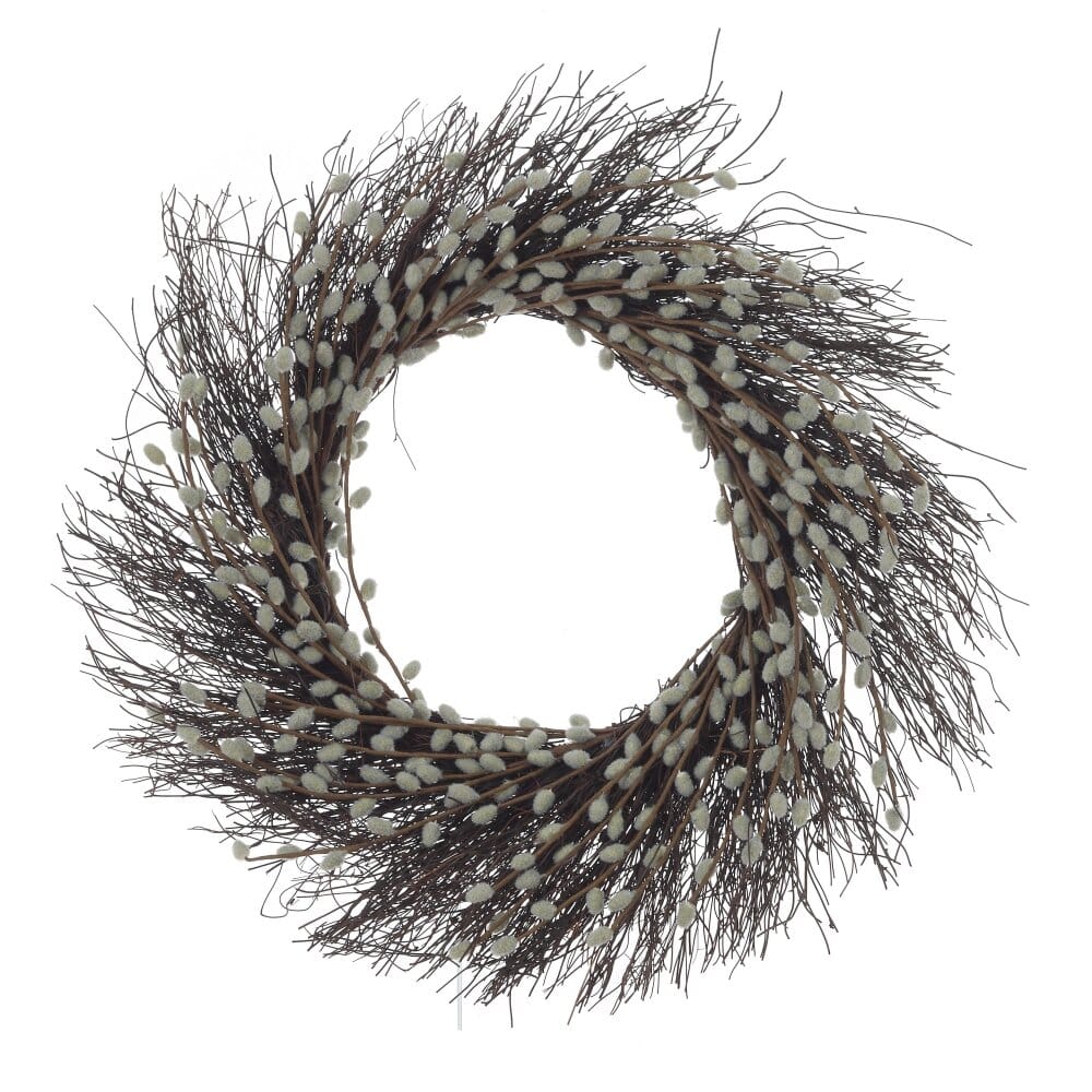 Венок пасхальный из веточек вербы