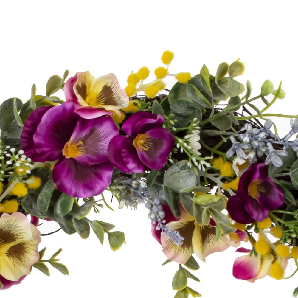 Венок весенний с цветами