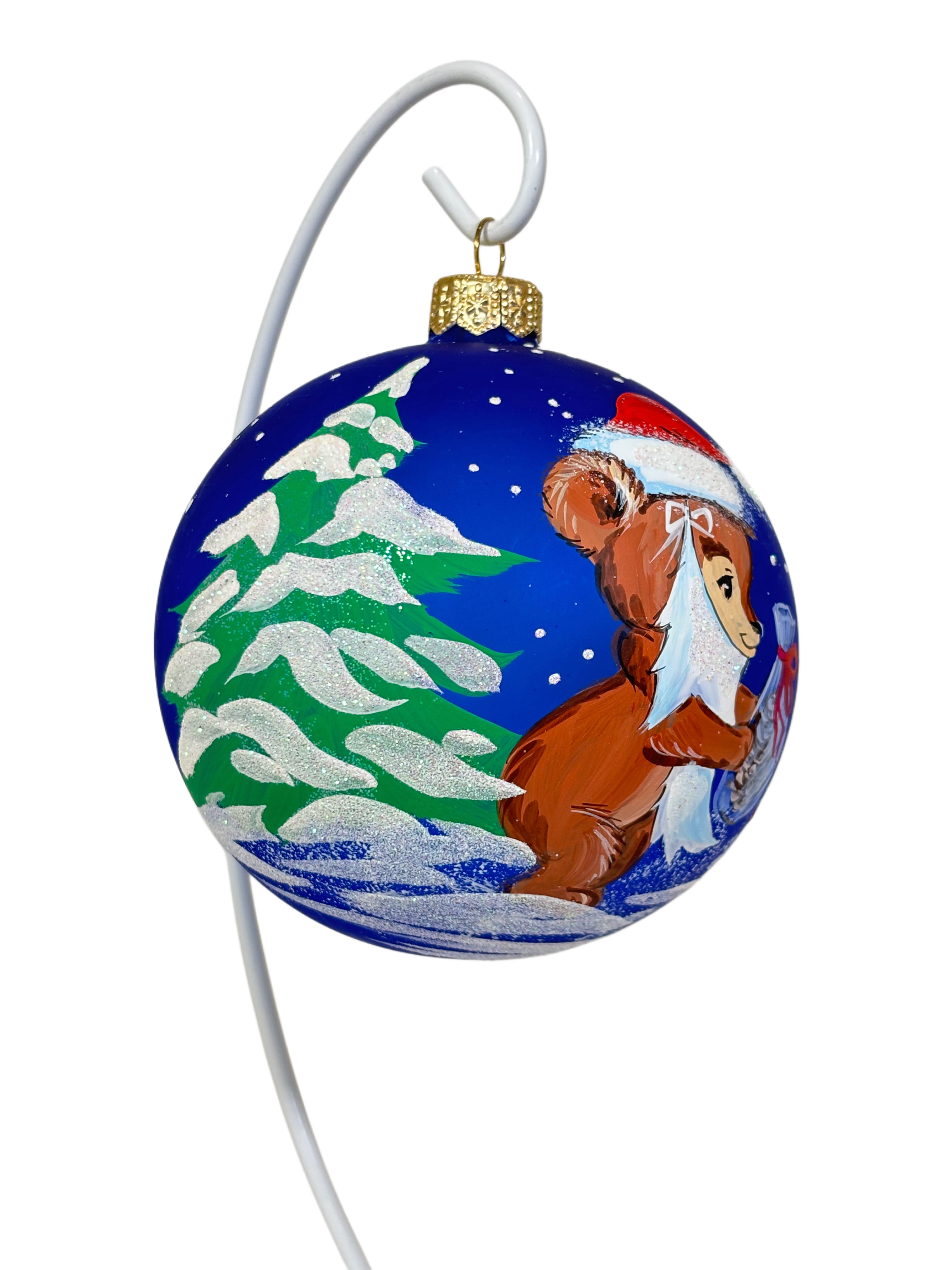 Елочная игрушка Мишка и белочка