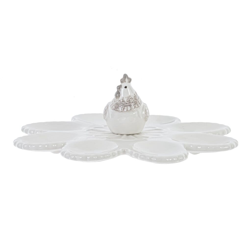 Тарелка для яиц с курочкой