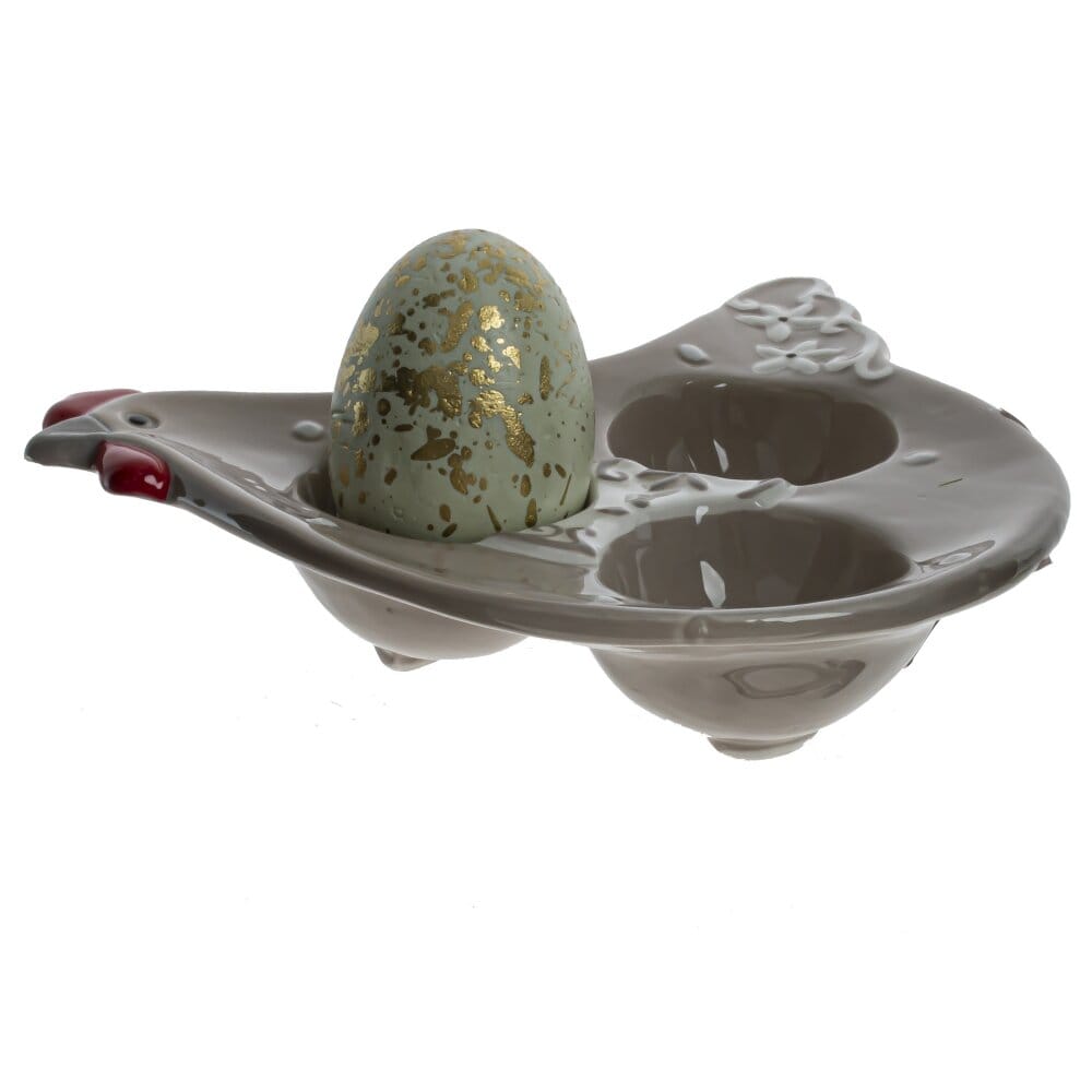 Тарелка подставка курочка