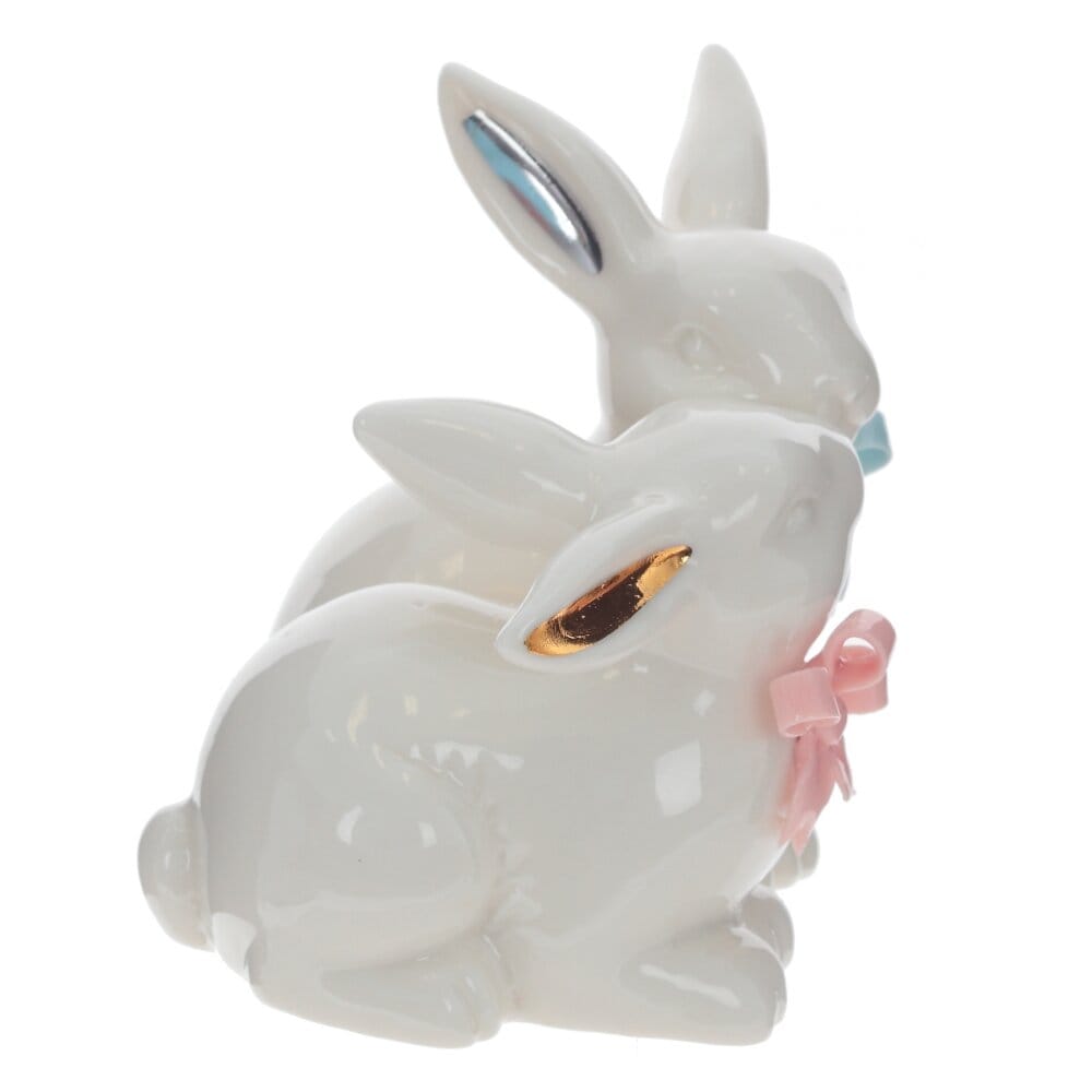 Фигурка из фарфора Кролики