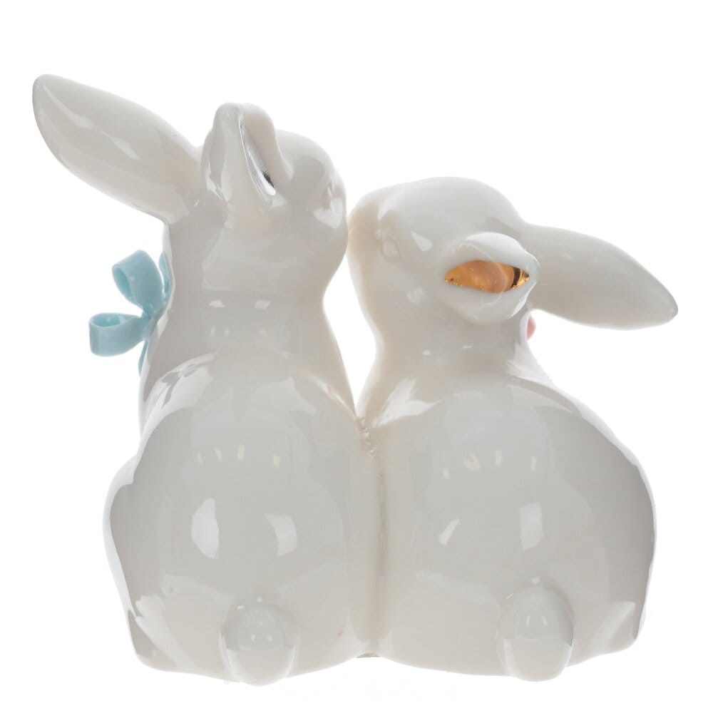 Фигурка из фарфора Кролики