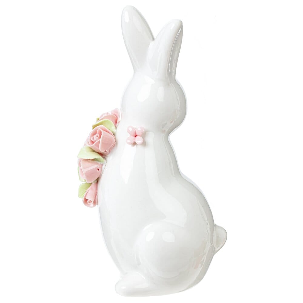 Фарфоровая фигурка Кролик с розами