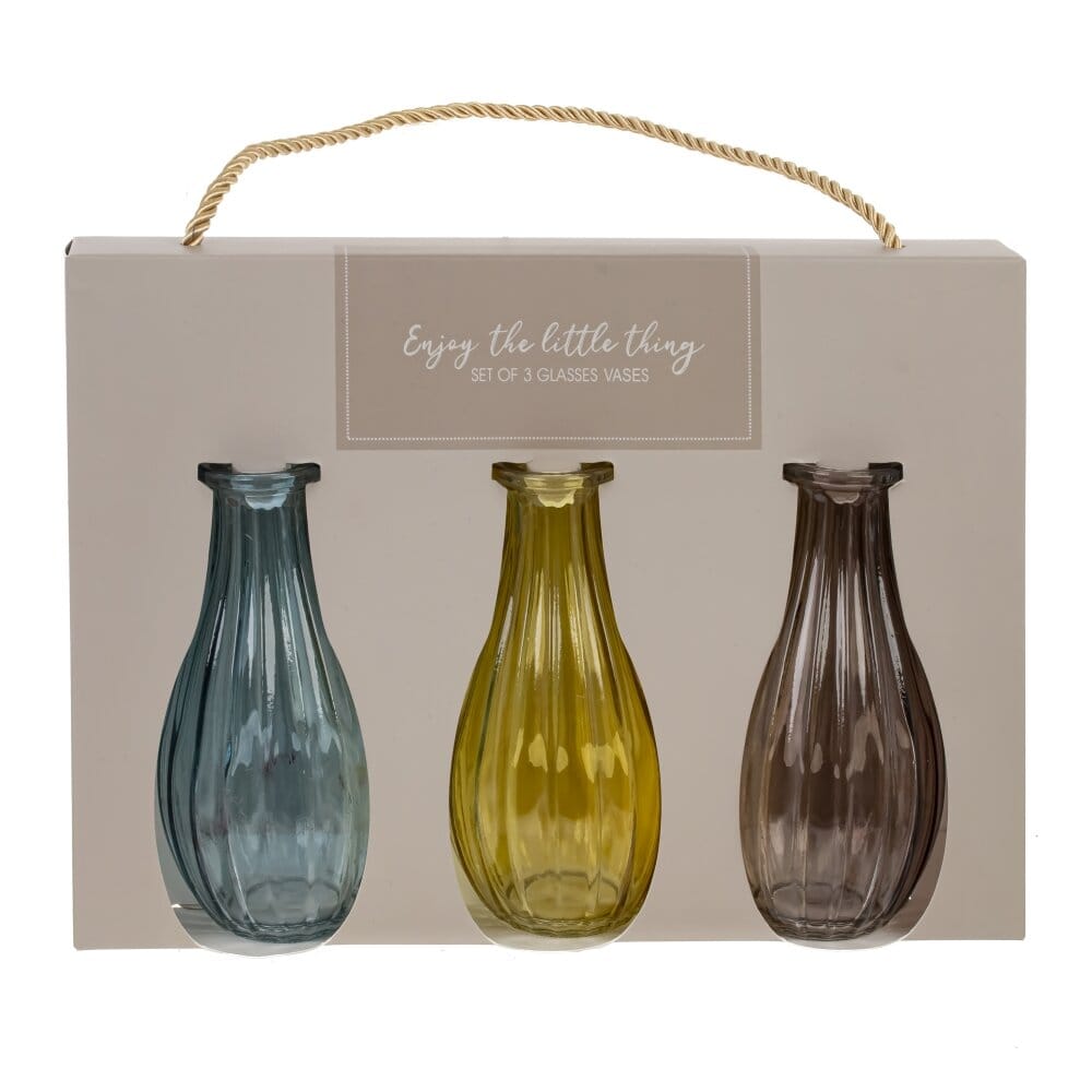 Набор из 3 -х стеклянных ваз.