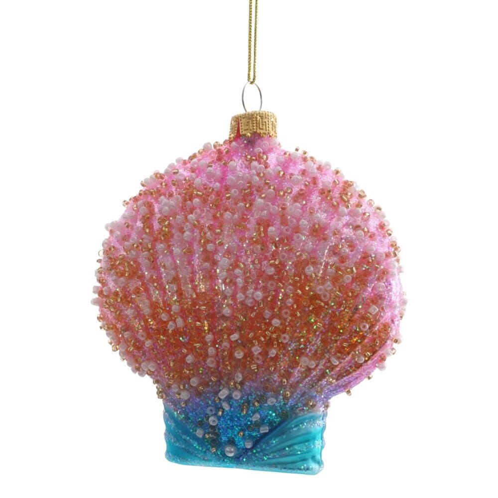 Елочная игрушка ракушка