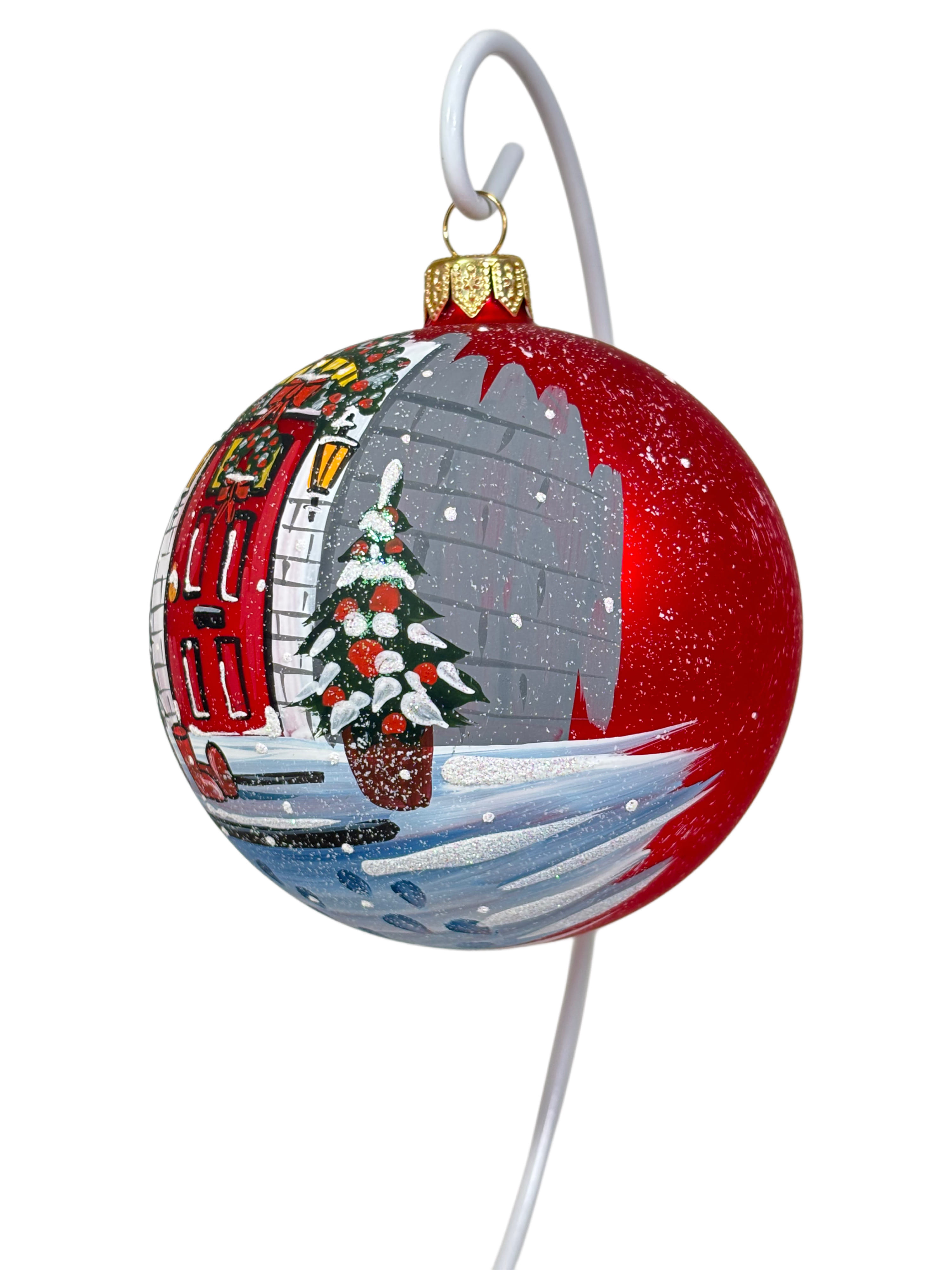 Елочная игрушка Праздничное крыльцо