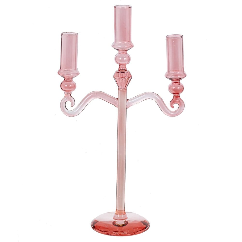 Подсвечник из стекла на 3 свечи