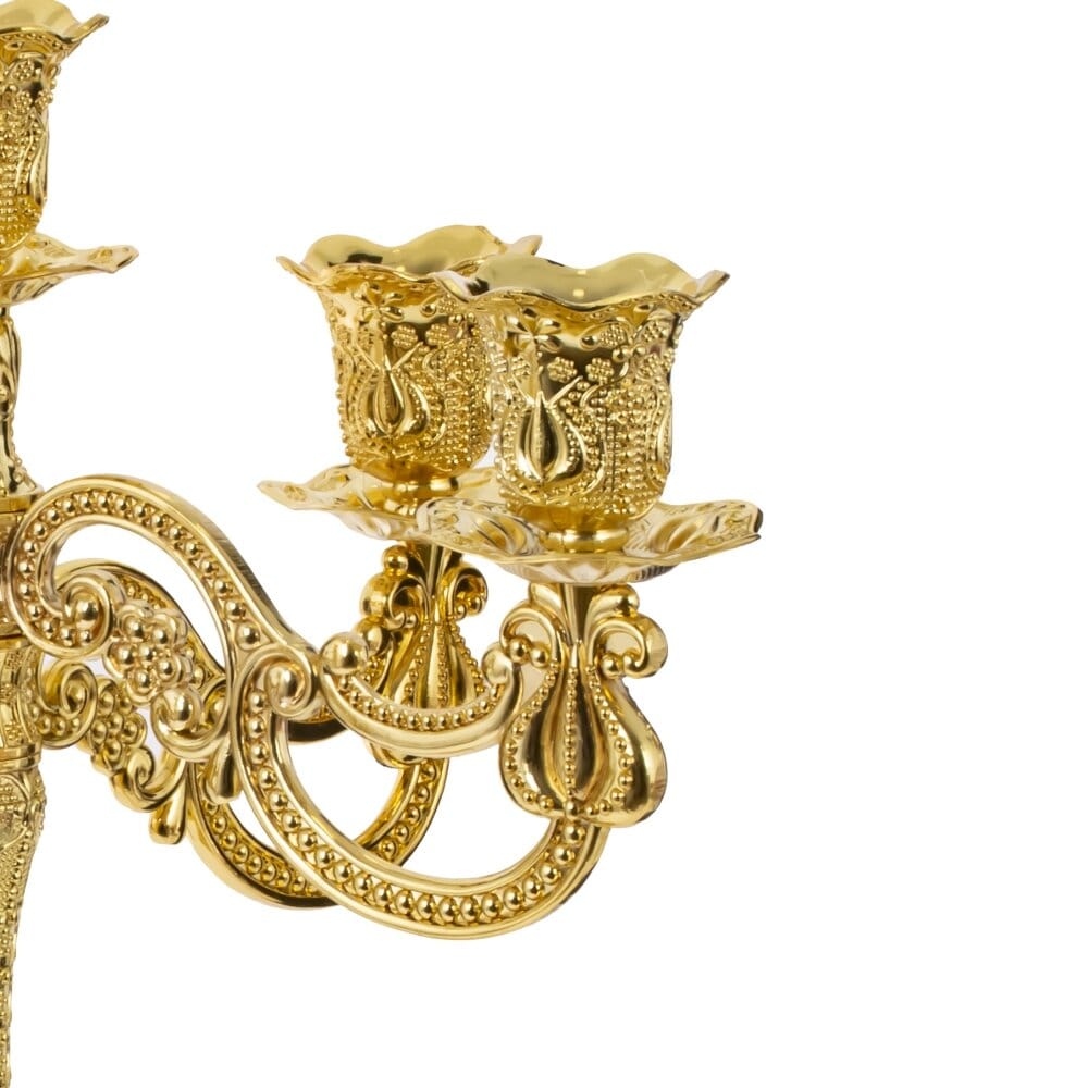 Подсвечник на 5 свечей металлический