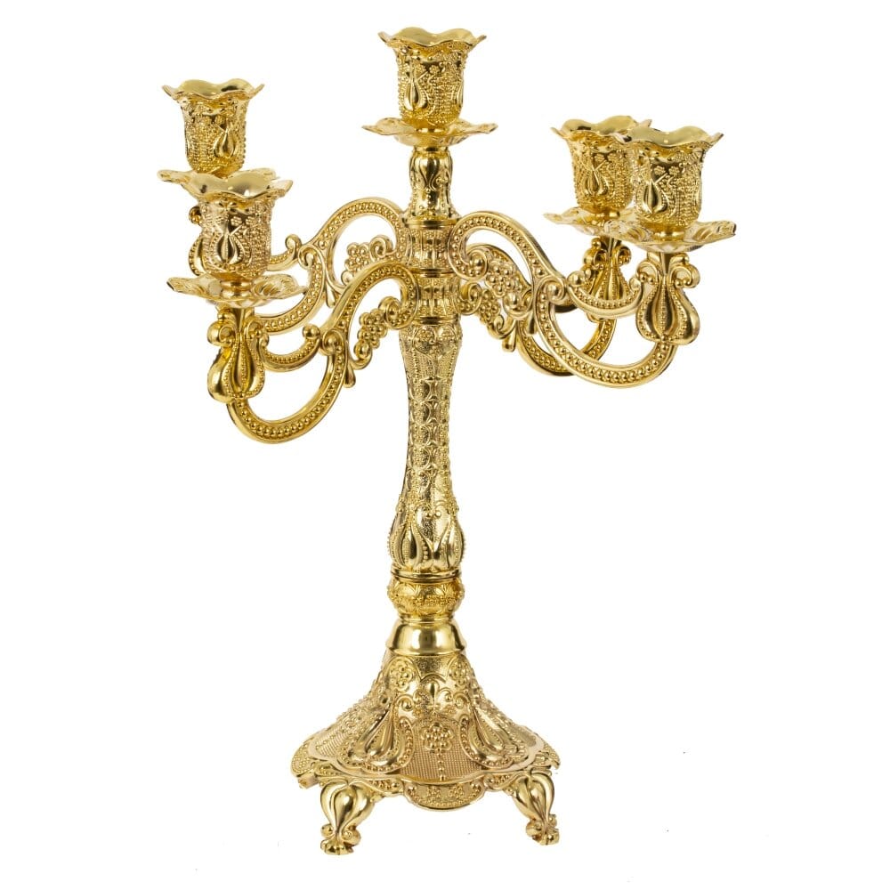 Подсвечник на 5 свечей металлический