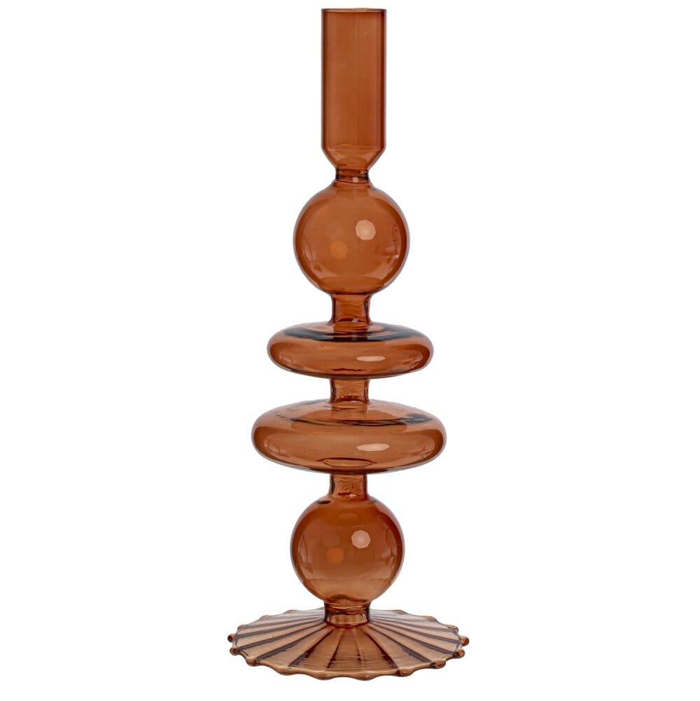 Стеклянный подсвечник