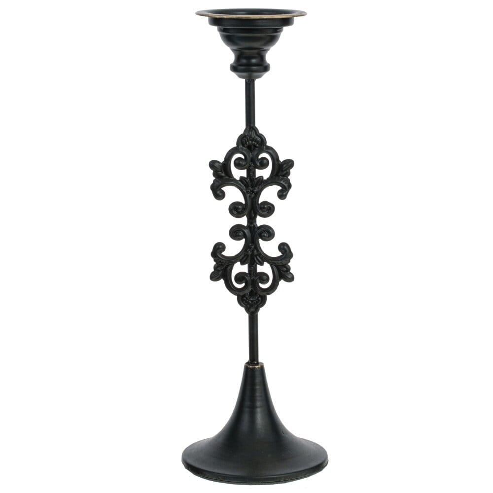 Подсвечник черный 46 см