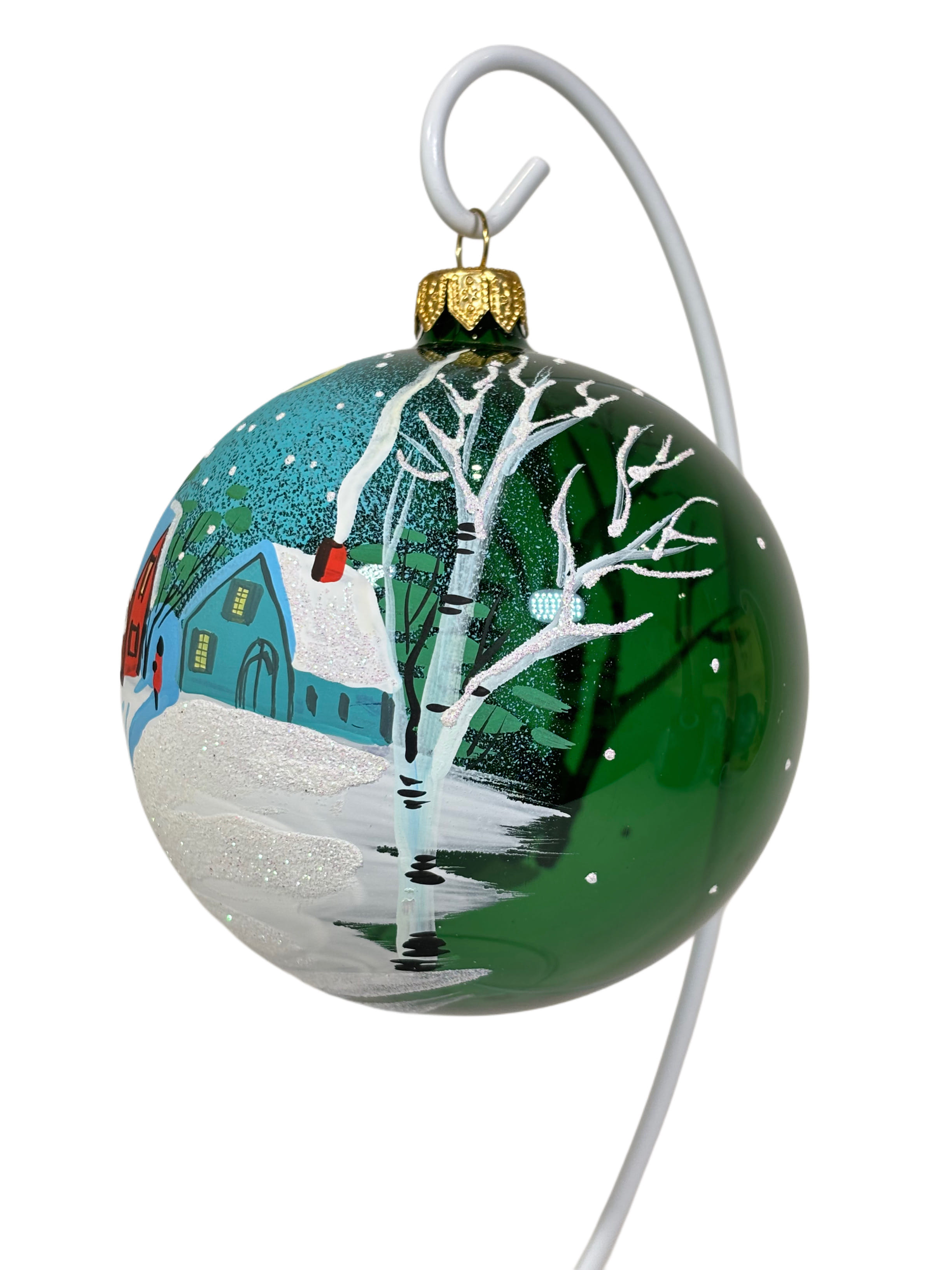 Елочная игрушка Дом у дороги