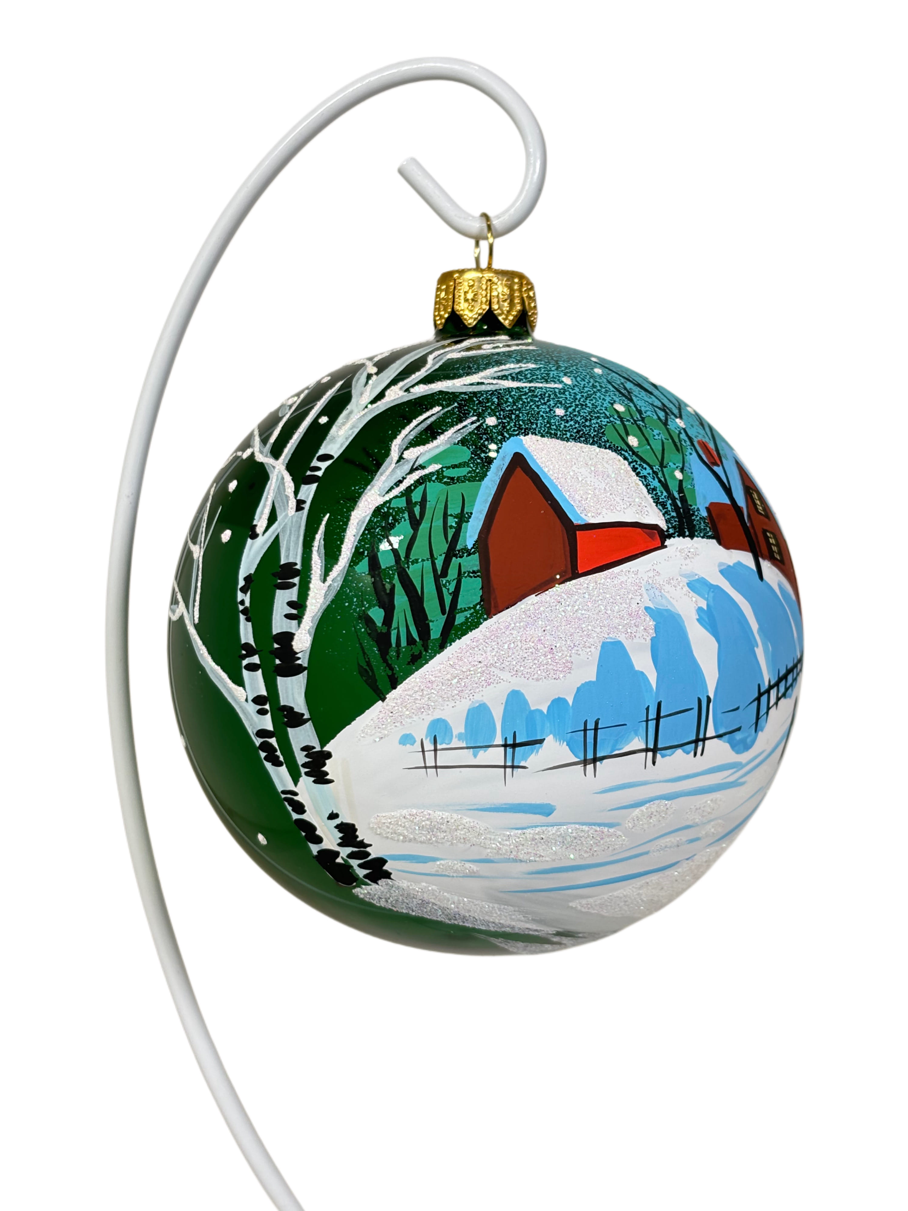 Елочная игрушка Дом у дороги