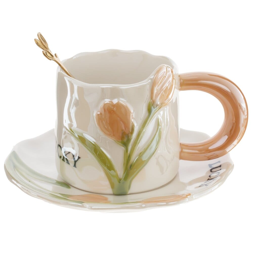 Кружка с тюльпаном