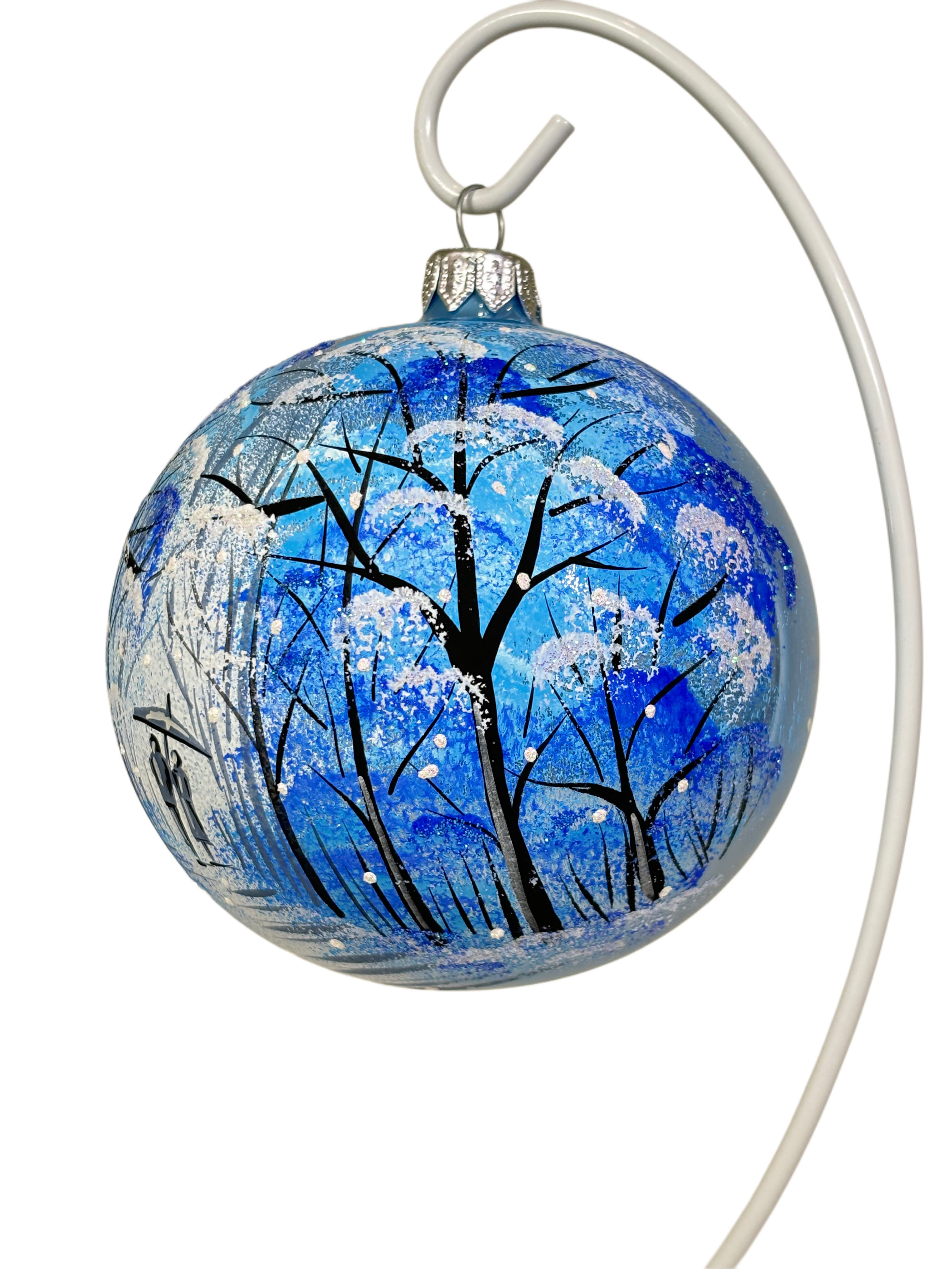 Елочная игрушка Прогулка зимой