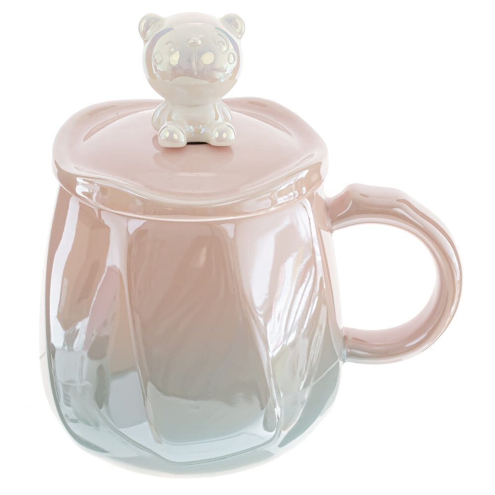 Кружка с ложкой Мишка