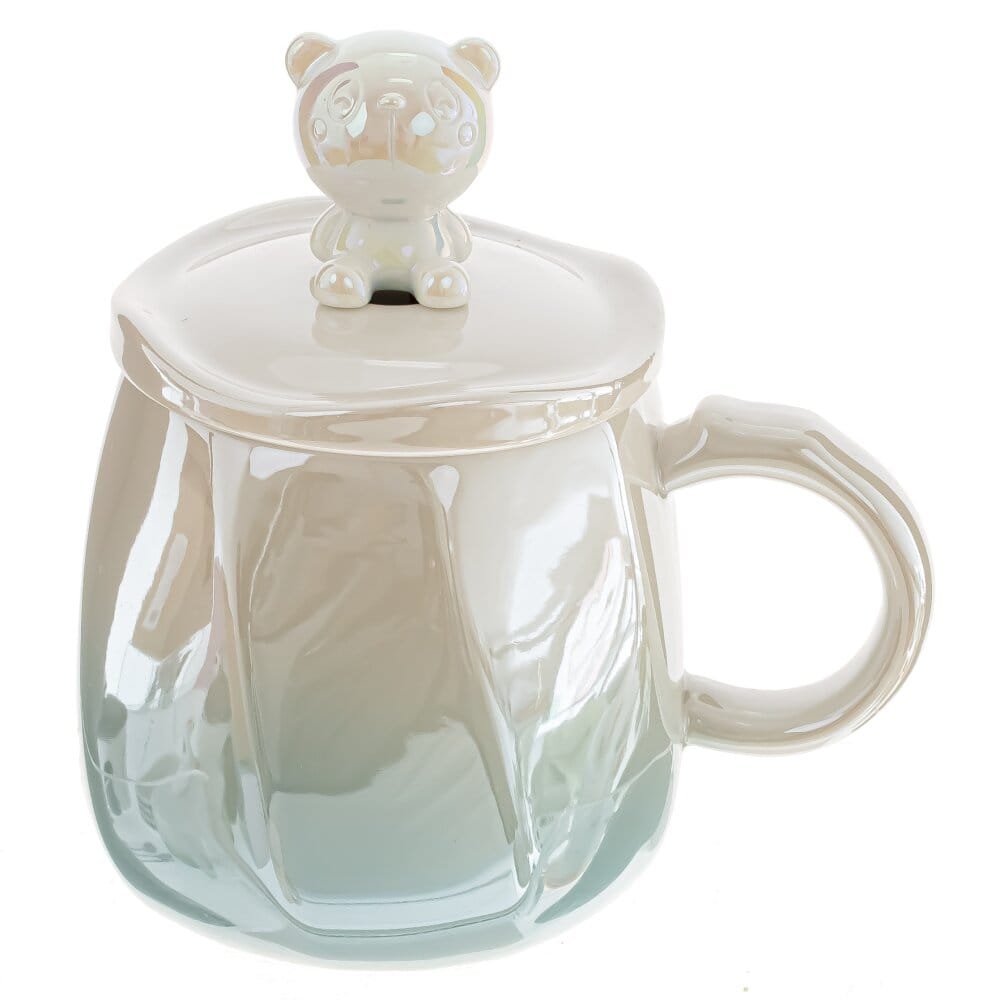 Кружка с ложкой Мишка