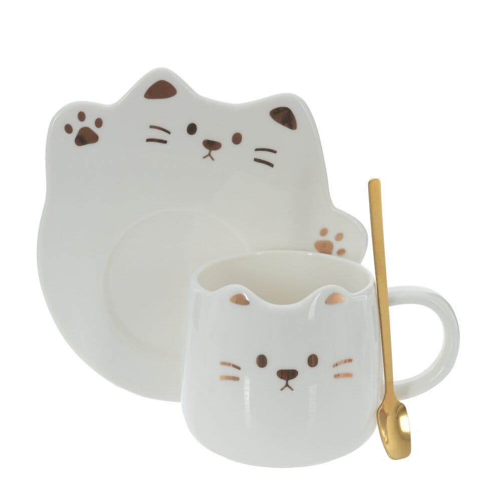 Набор чашка+блюдце+ложечка