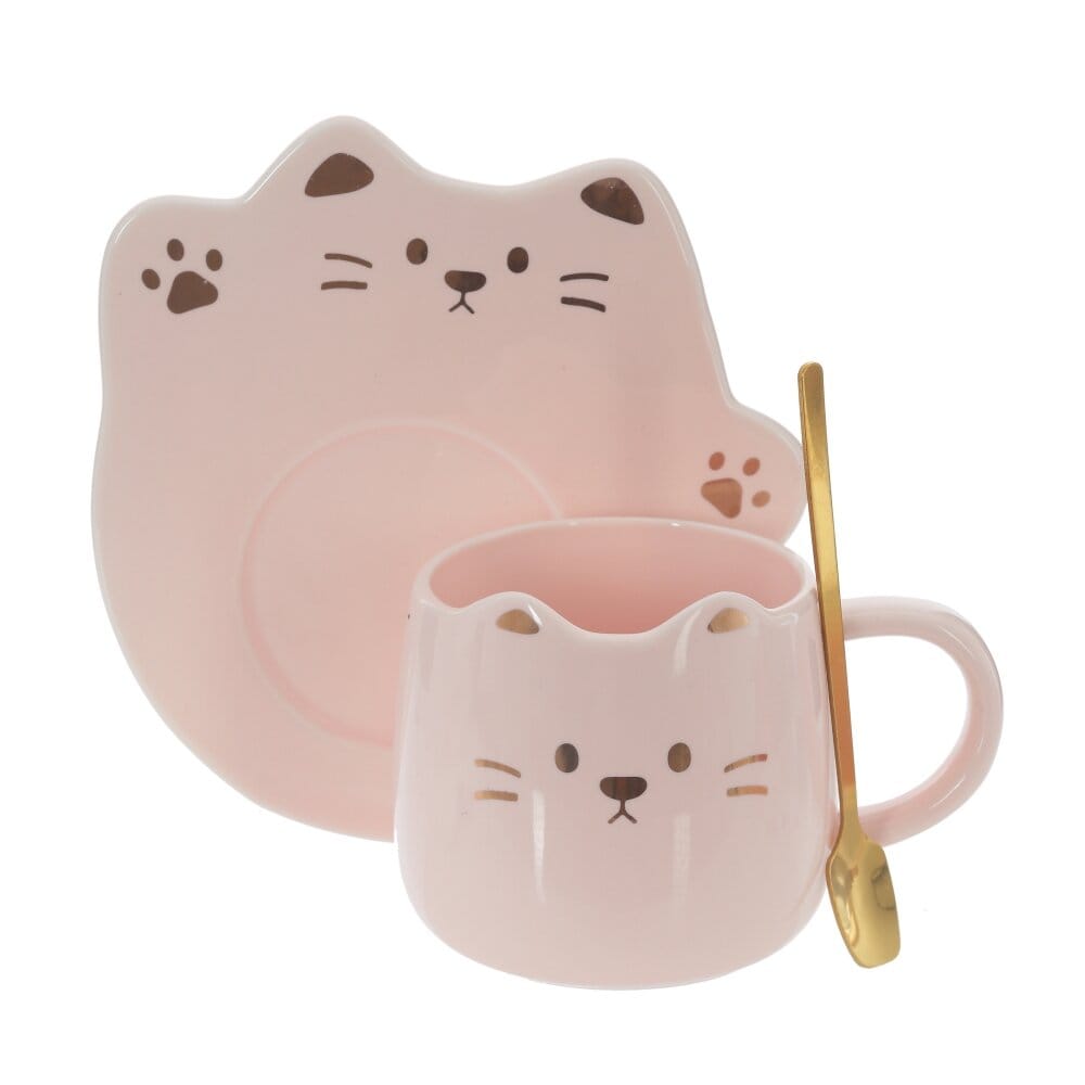 Набор чашка+блюдце+ложечка