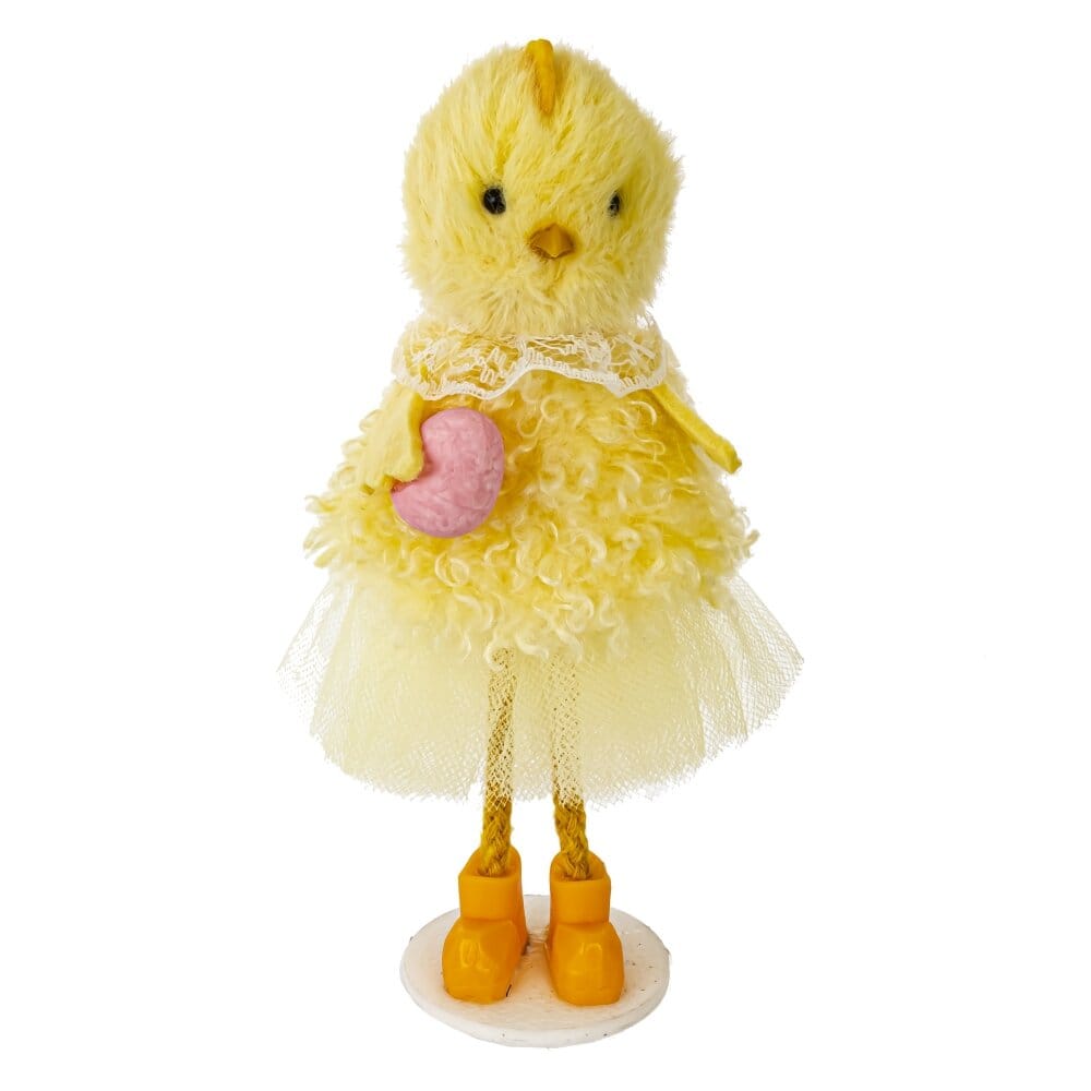 Фигурка Цыпленок в платье с яйцом