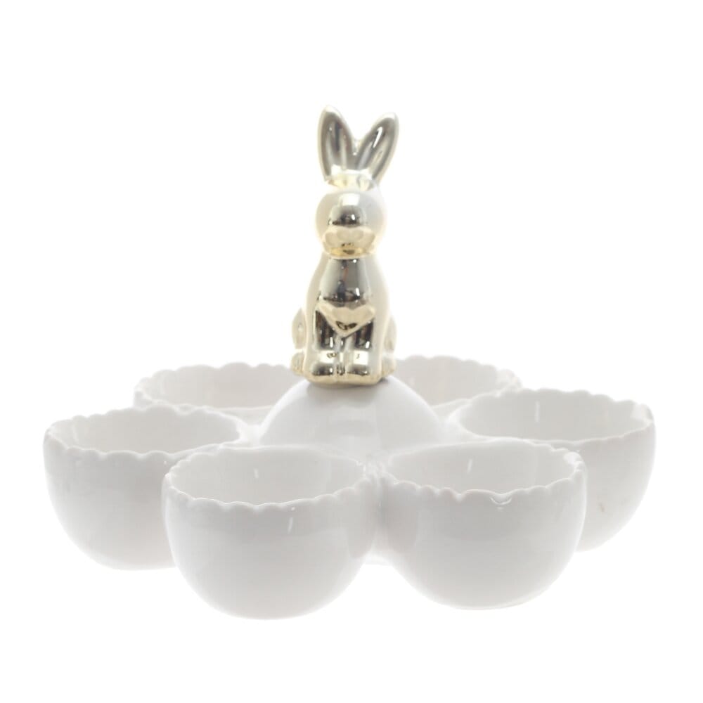 Тарелка для 6 яиц с кроликом