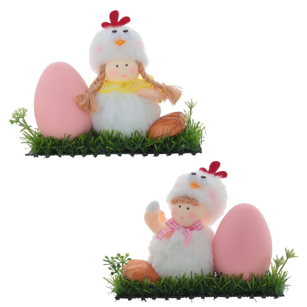 Фигурка пасхальная. Мальчик. Девочка.