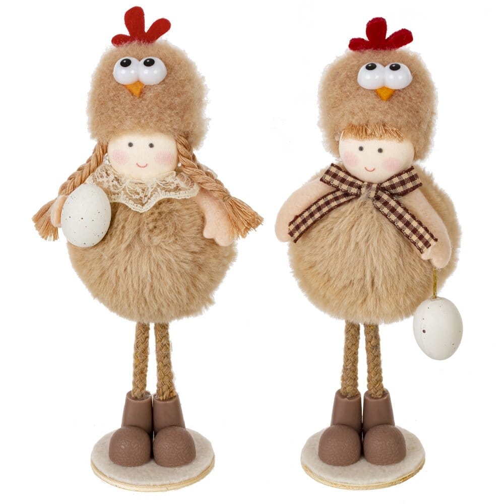 Девочка. Мальчик. Пасхальная фигурка.