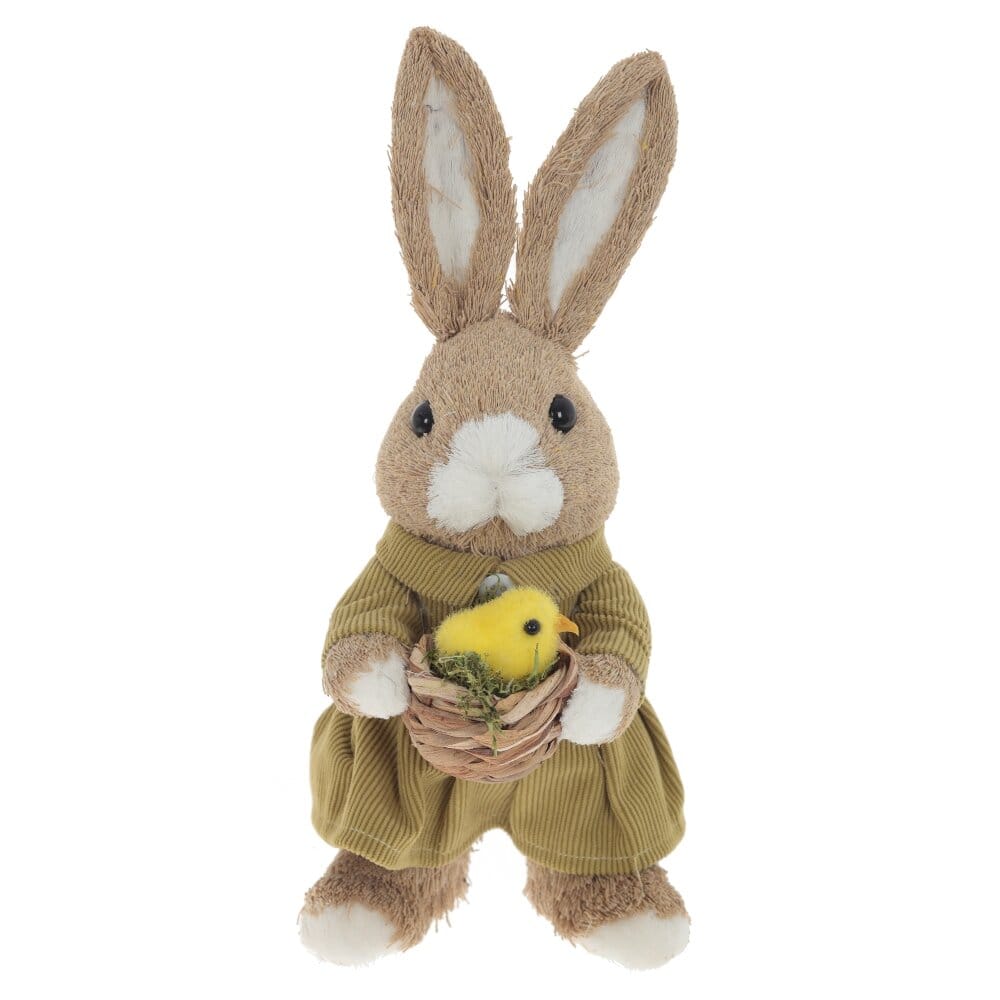 Кролик с птенцом. 28 см