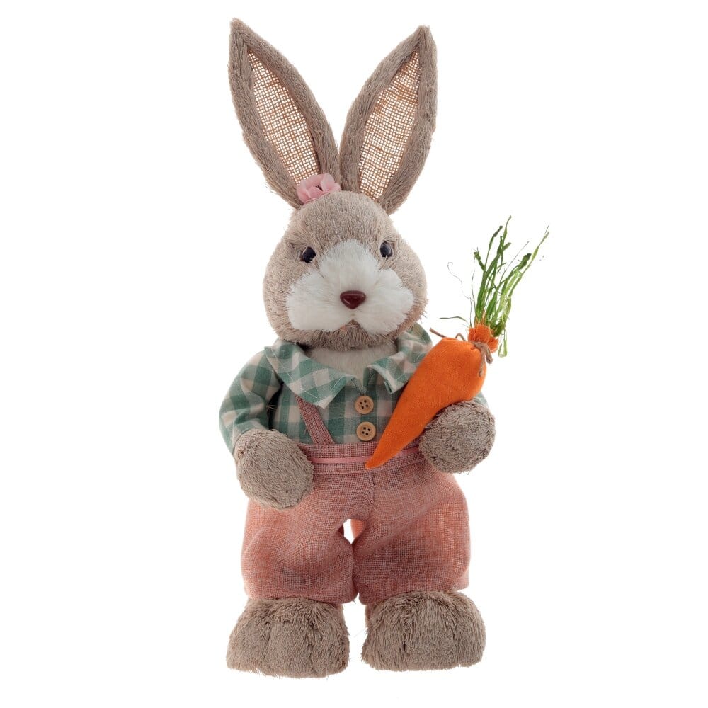Кролик с морковкой. 39 см