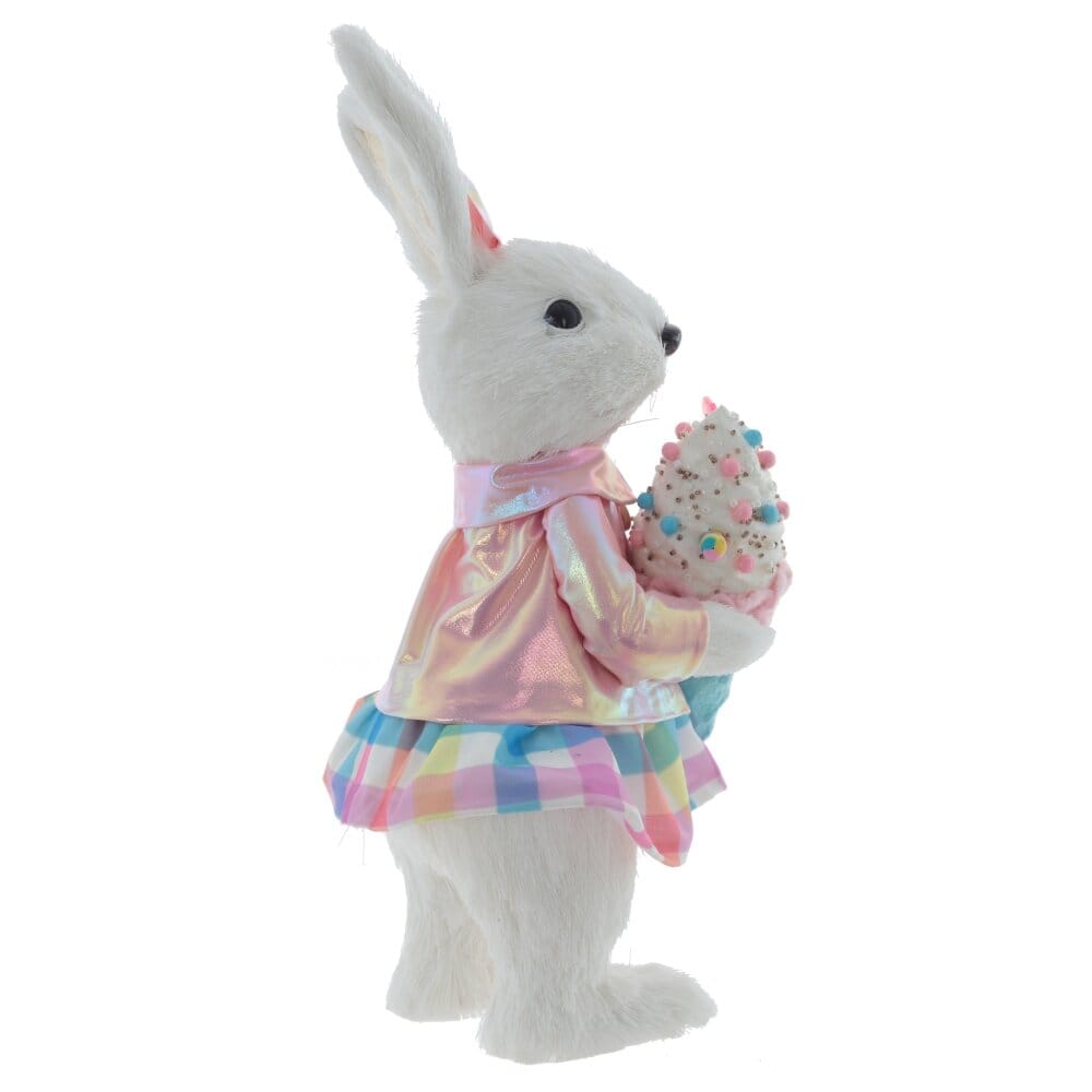 Зайка с мороженным. 37см