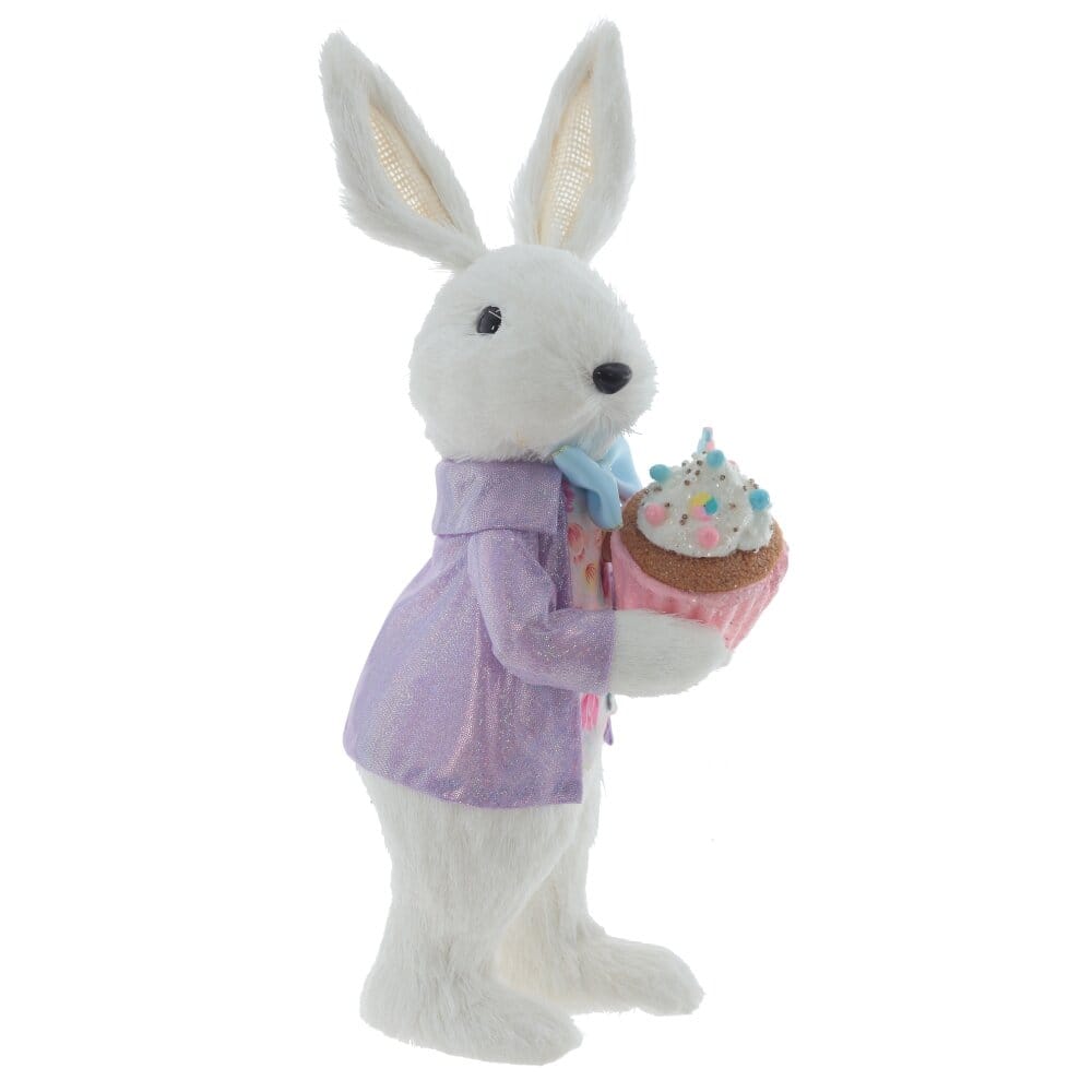 Зайчик с пирожным. 35 см