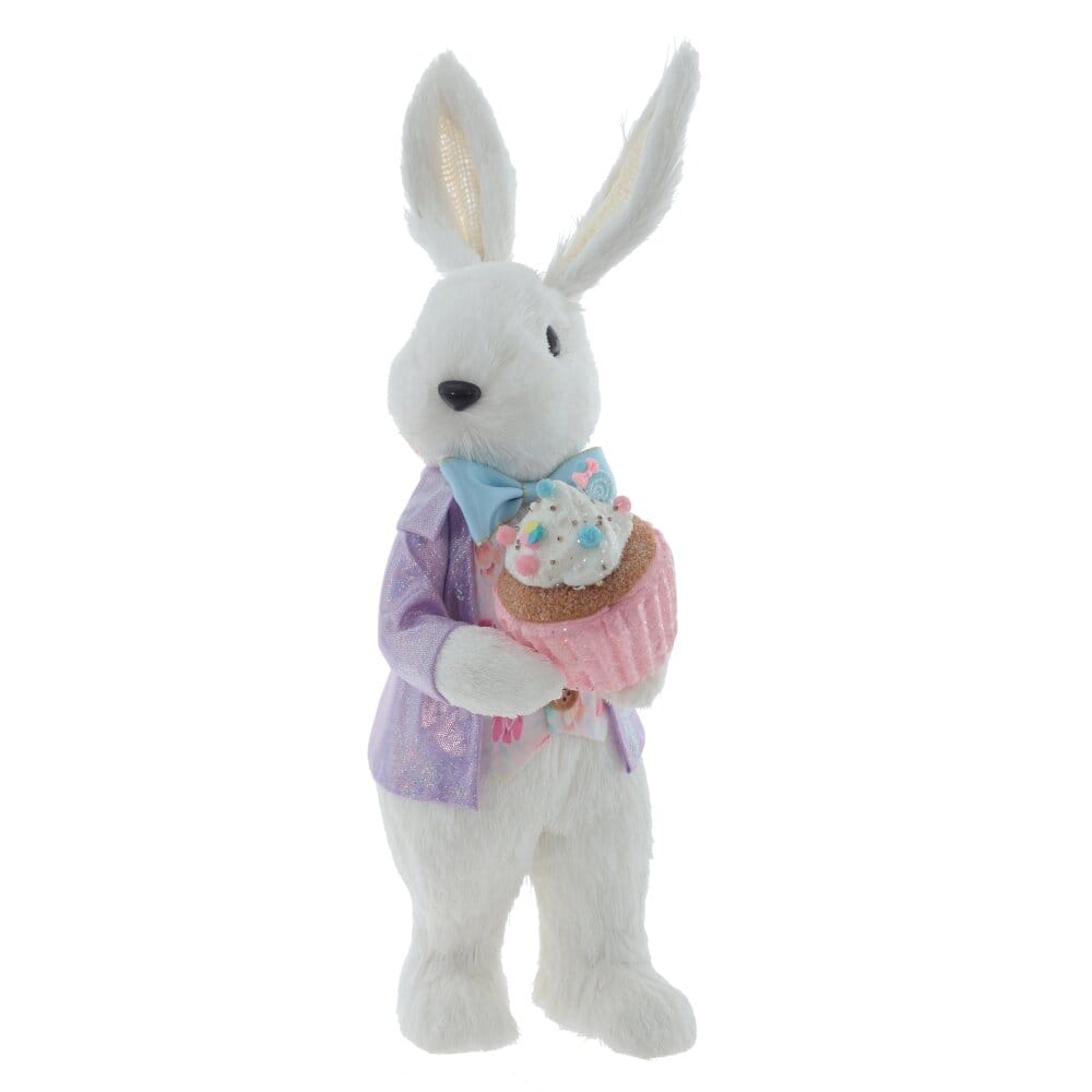 Зайчик с пирожным. 35 см