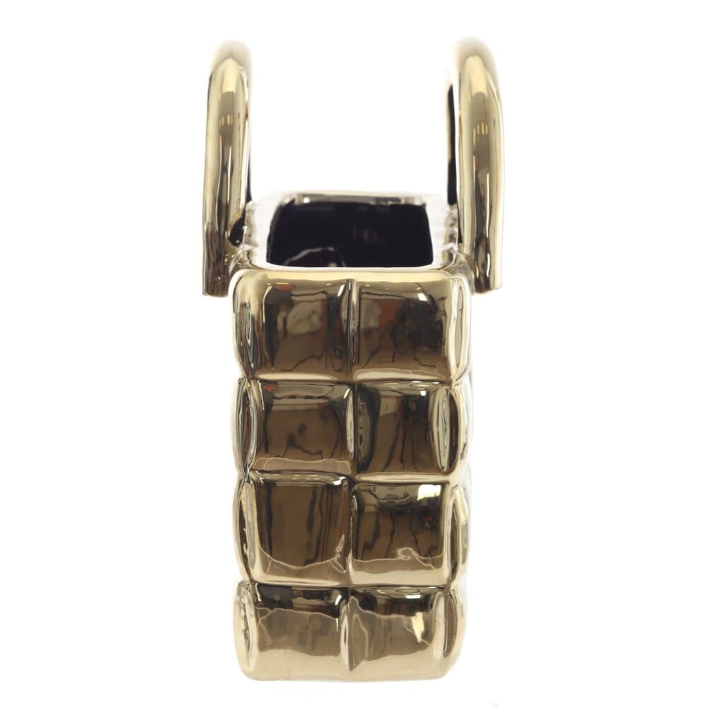 Ваза сумка из фарфора. 1990 мл.