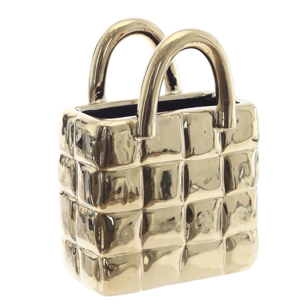 Ваза сумка из фарфора. 1990 мл.