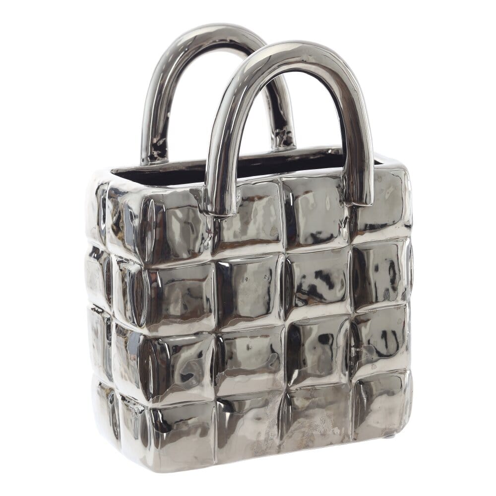 Ваза сумка из фарфора. 1900 мл.