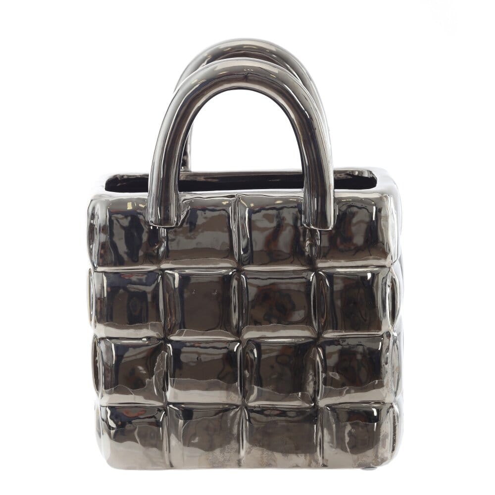 Ваза сумка из фарфора. 1900 мл.