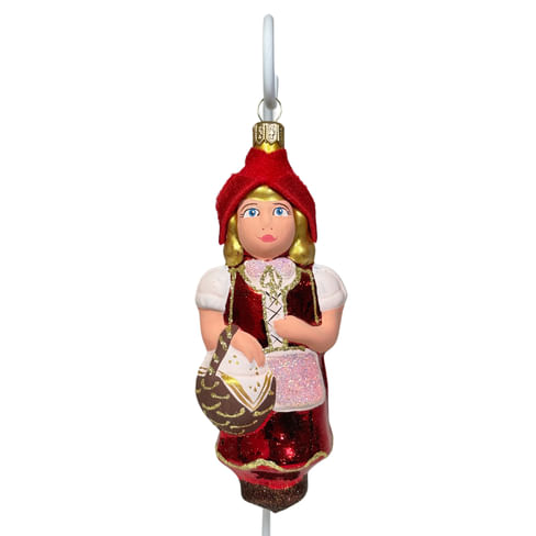 Елочная игрушка Красная шапочка