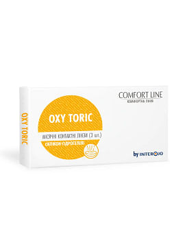 Силіконгідрогелеві контактні лінзи OXY TORIC, 1 шт в блістері