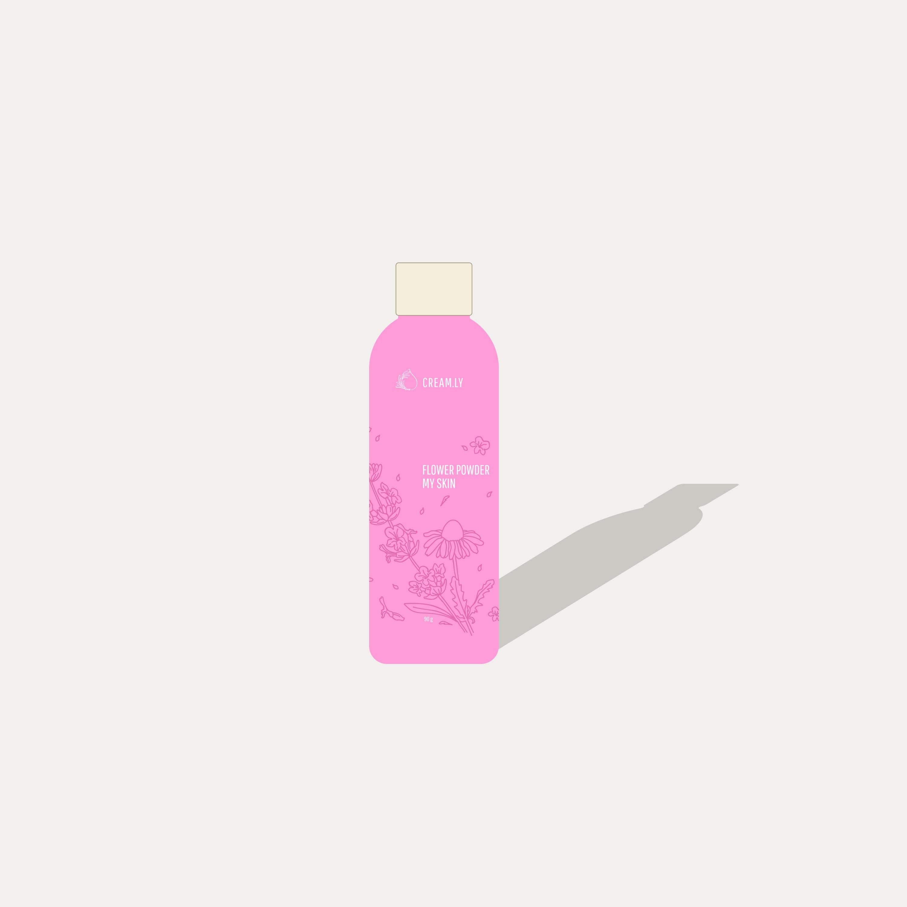 Цветочная пудра. Для умывания. Creamly