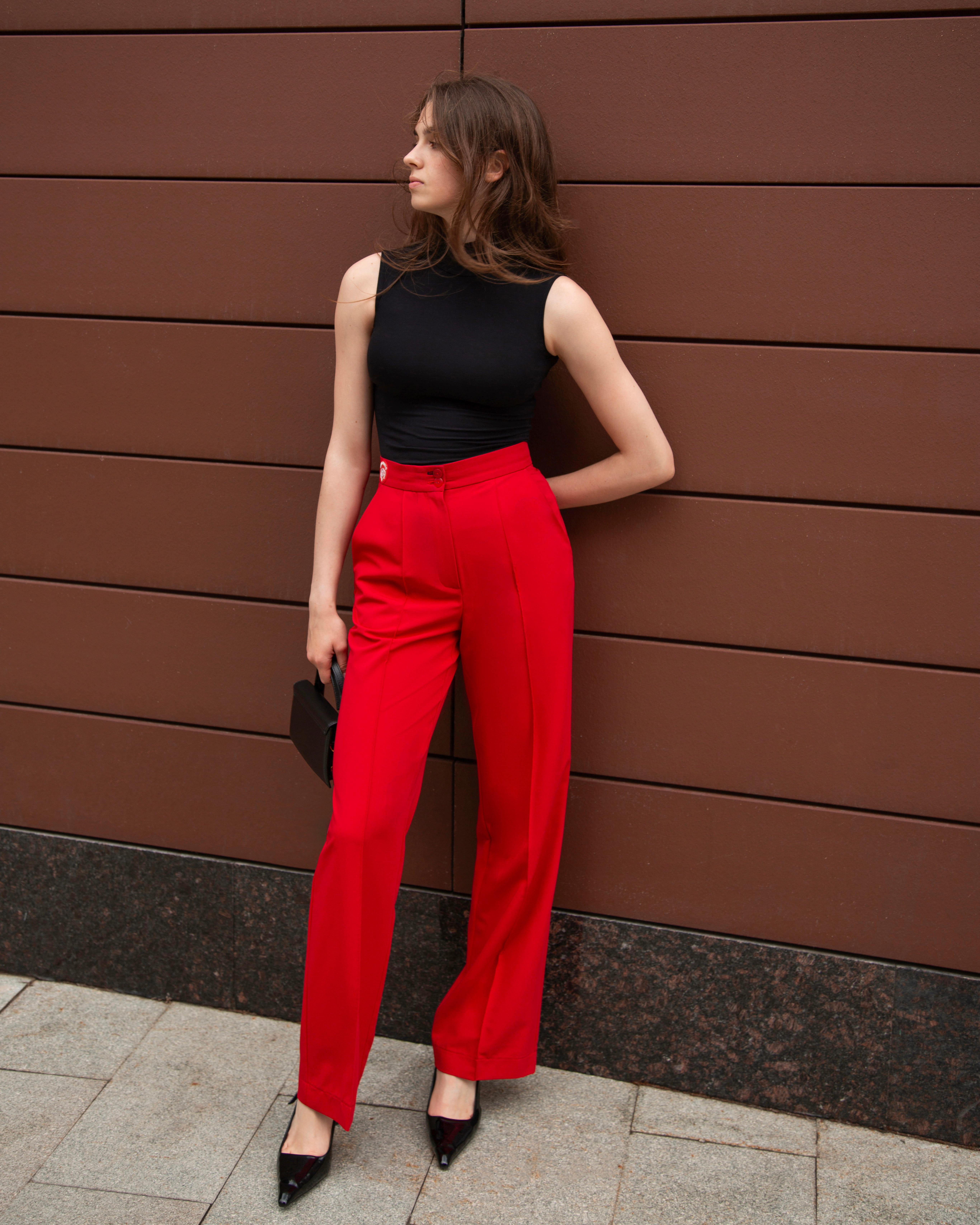 Брюки Straight Rosso Primabella