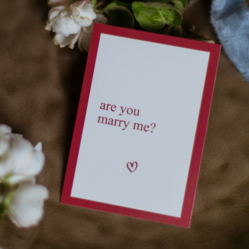 карточка (7х10 см) арт. А 456 "Are you marry me" (упаковка 10 шт.)