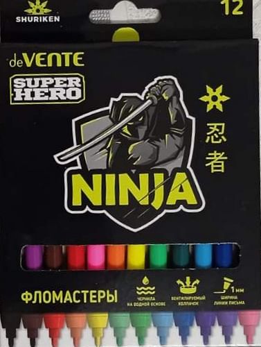 Фломастеры Ninja 12шт