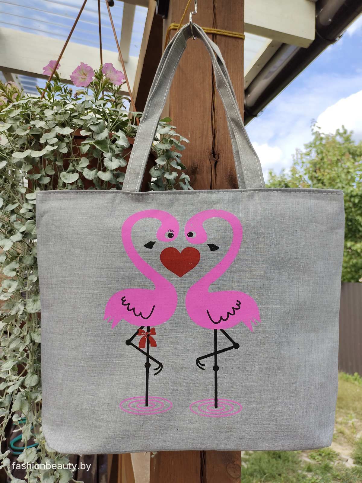 Сумка-шоппер модель 454/12 (серый меланж)