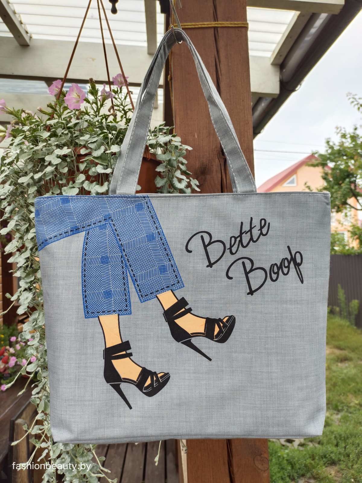 Сумка-шоппер модель 454/16 (серый меланж)