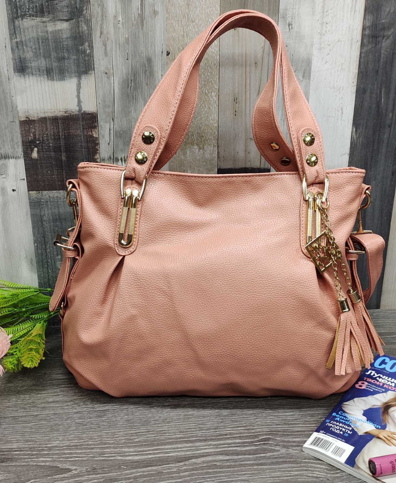 Сумка женская модель 472 (персиковый )